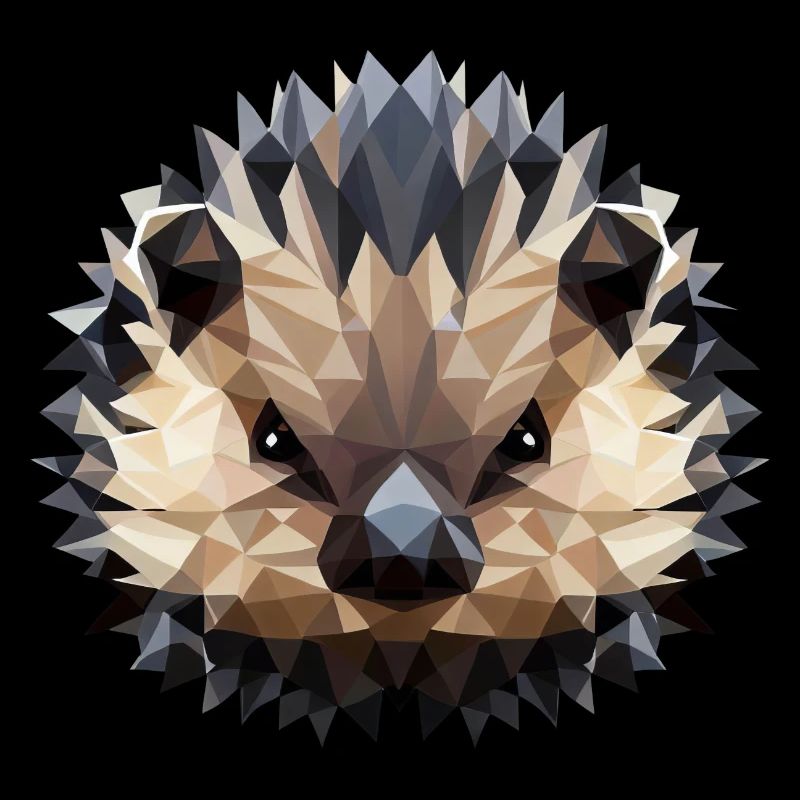 Polygon Hedgehog Design