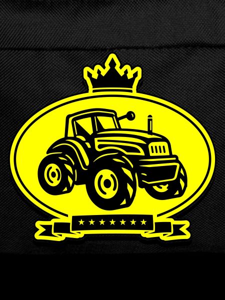 Tractor Farmer Silhouette Trekker