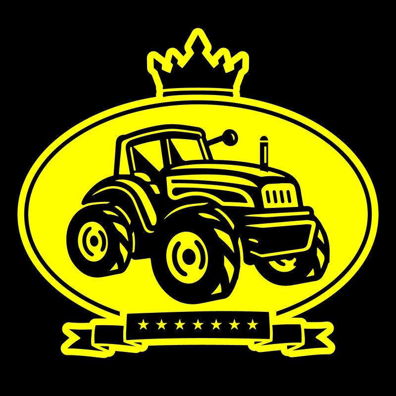 Tractor Farmer Silhouette Trekker