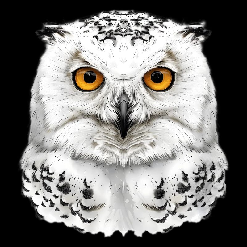 Schneeeulen-Kopf