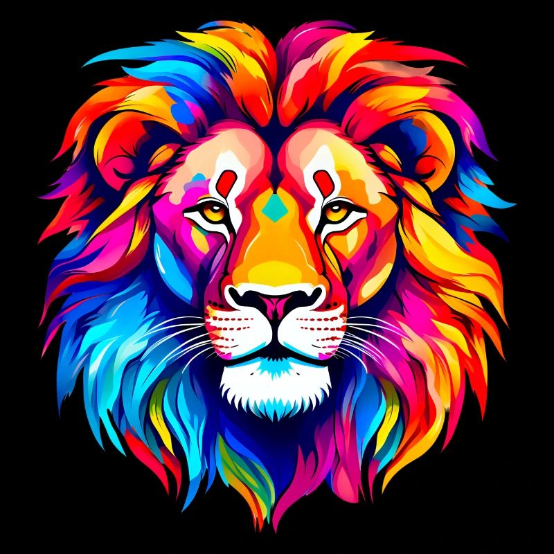 Colorful Lion