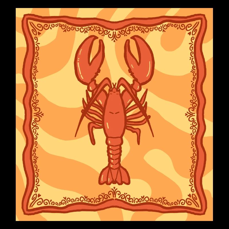Red Lobster Illustration
