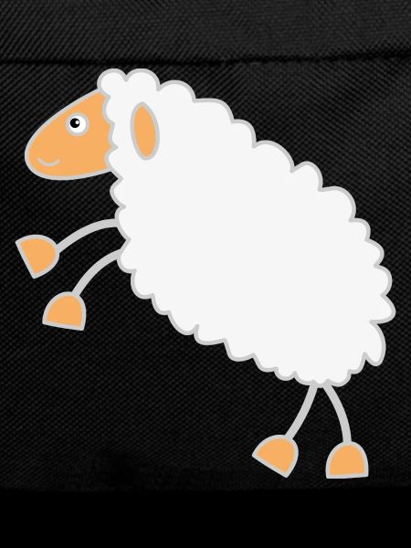 Fluffy Sheep Cartoon Design