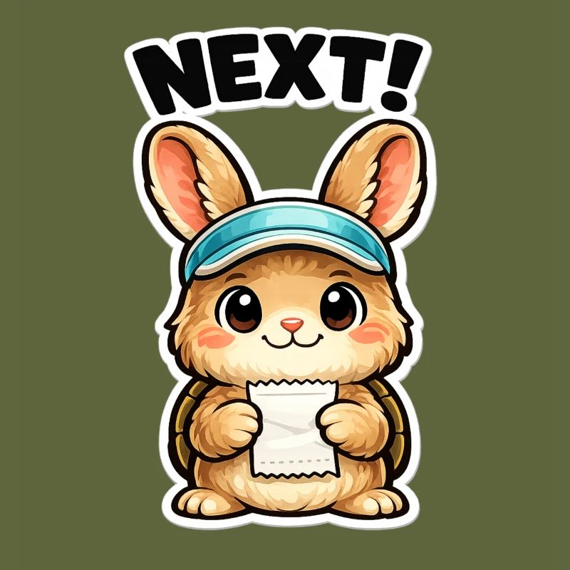 Next Bunny Note Sticker