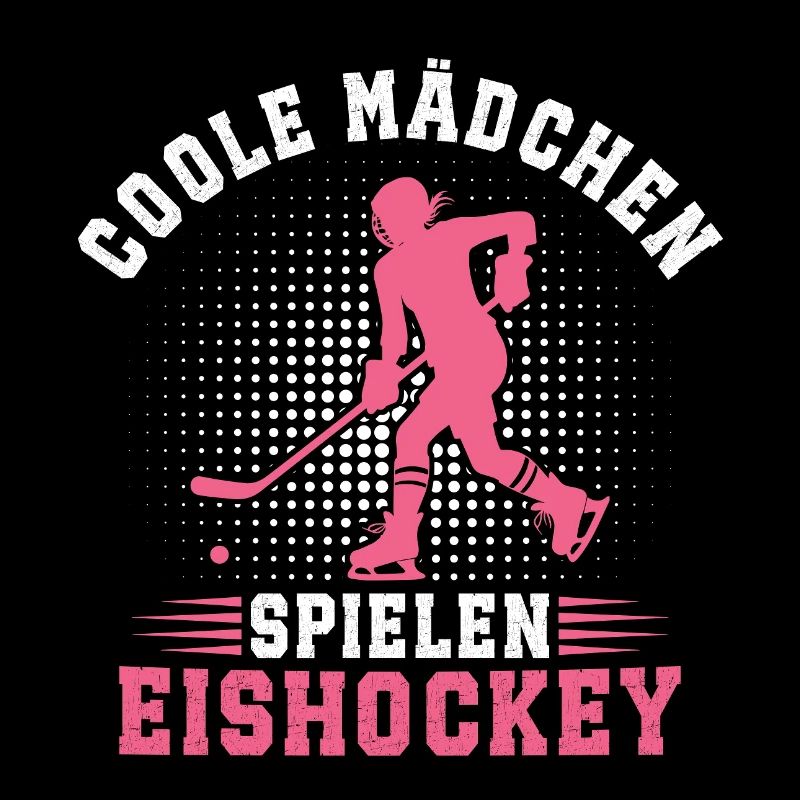 Coole Mädchen Spielen Eishockey Eishockeyspielerin