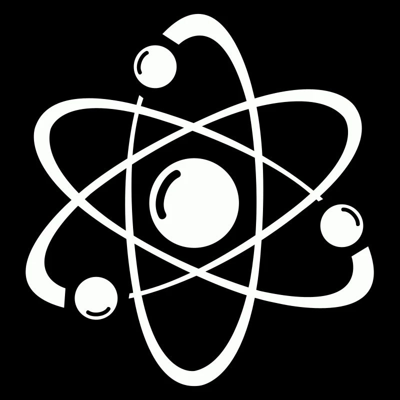 Atomic Model Line Art