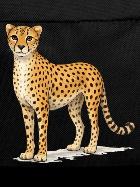 Cheetah Cartoon Illustration