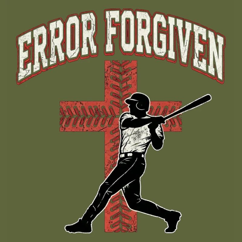 Error Forgiven Christian Baseball Faith Jesus