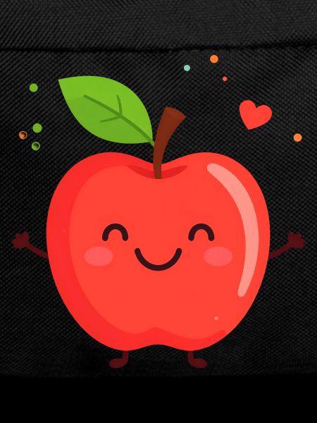 Happy apple illustration