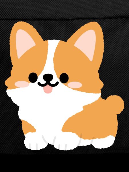 Corgi-Welpe Süßes Cartoon-Tee