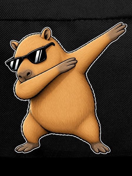 Dabbing Capybara mit Sonnenbrille