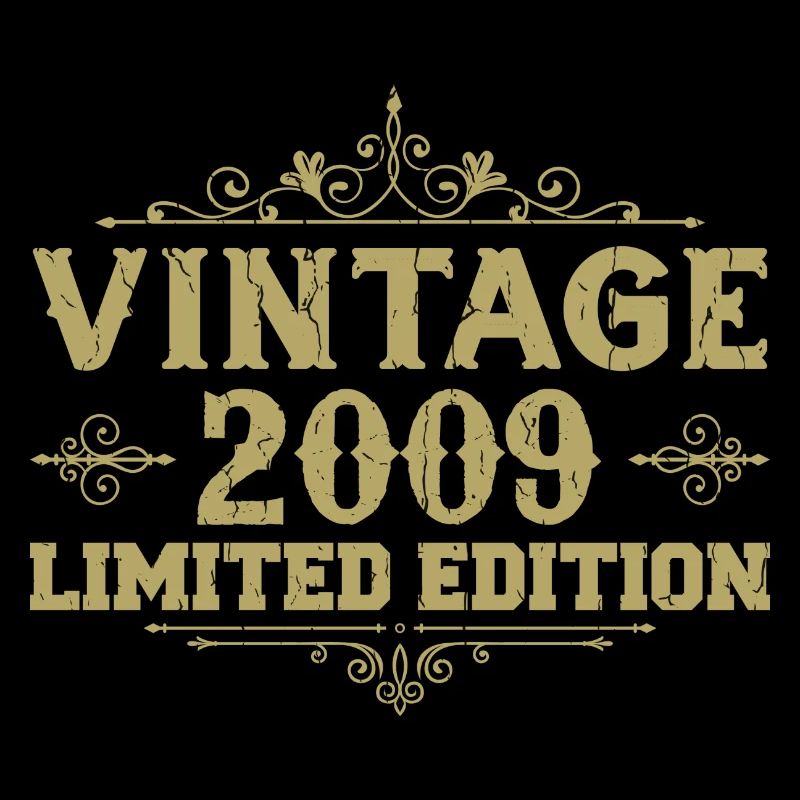 2009 Jahrgang Vintage Geburtstag Geschenk 2009