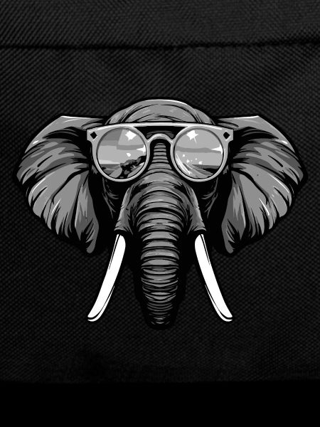 Elephant Head Portrait Cool