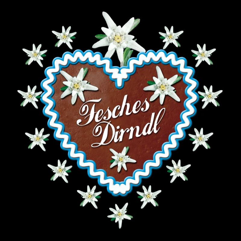 Lebkuchenherz Fesches Dirndl Gingerbread heart