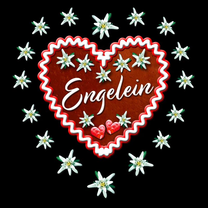 50 Lebkuchenherz Engelein Edelweiss Herzchen