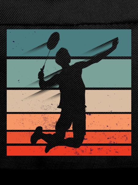 Badminton Player Jump Smash