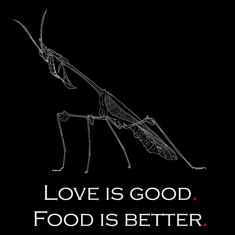 Liebe ist gut. Essen ist besser.