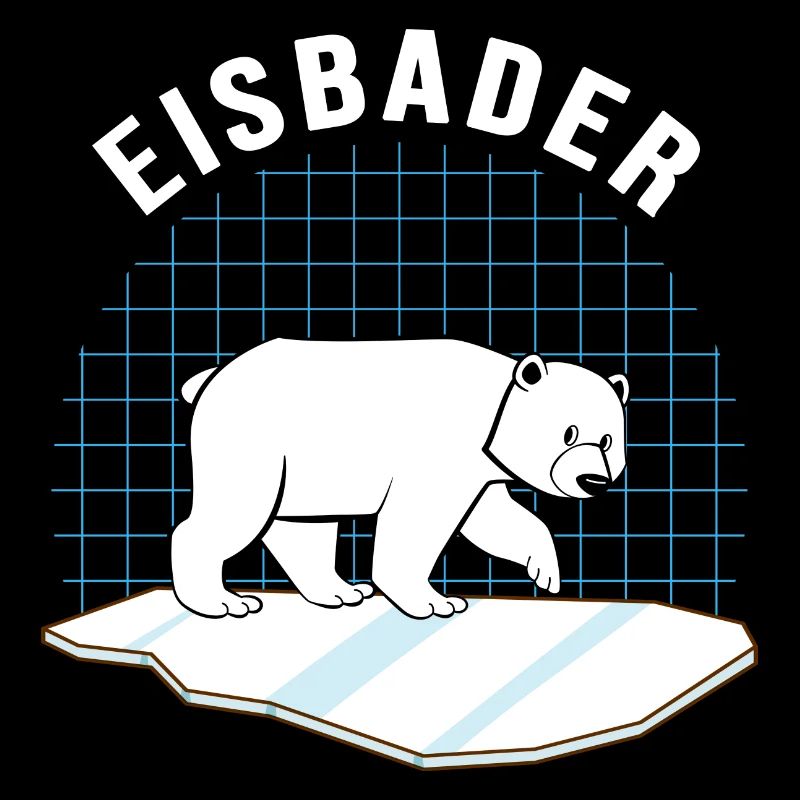 Eisbader Eisbär im Eisbad Winterbaden
