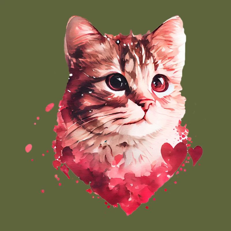 Chat Cadeau de Saint-Valentin