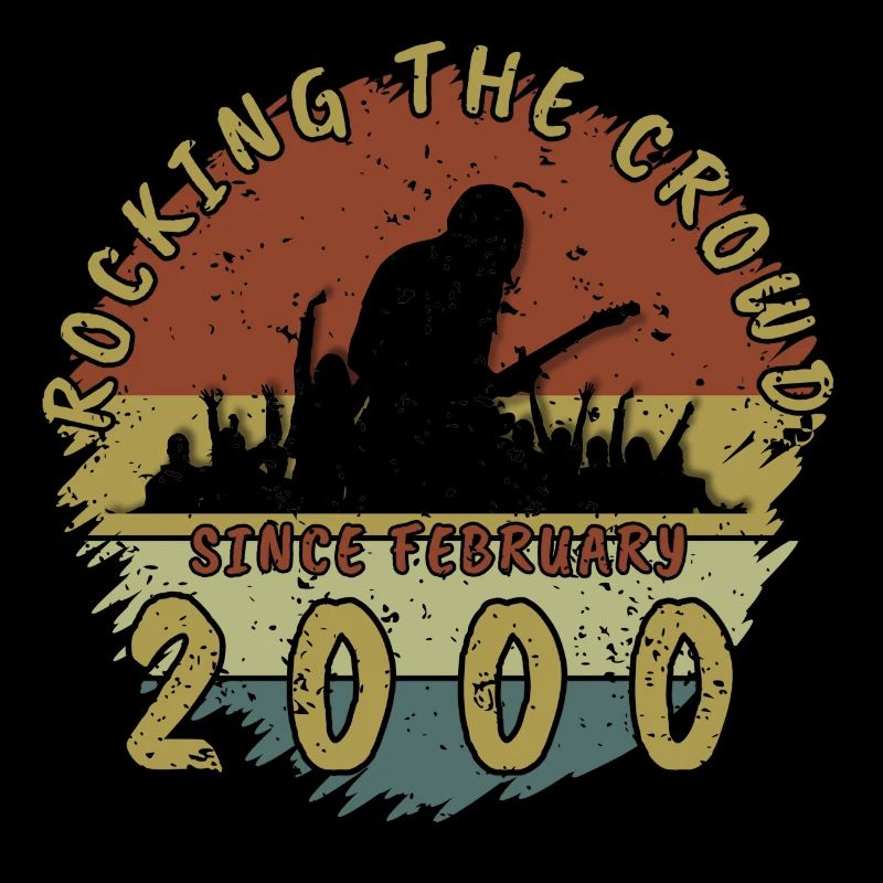 25th Birthday Rocking the crowd GIT 02/2000