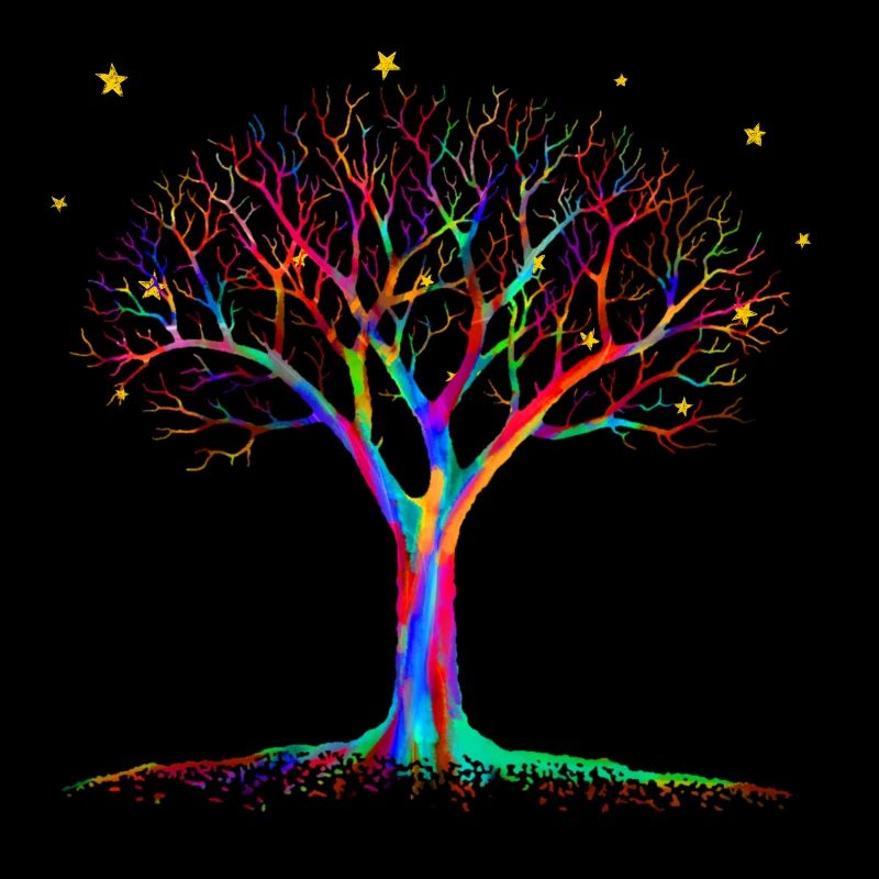 Magischer Baum - Psychedelische Kunst