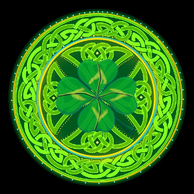 Celtic Four-Leaf Clover