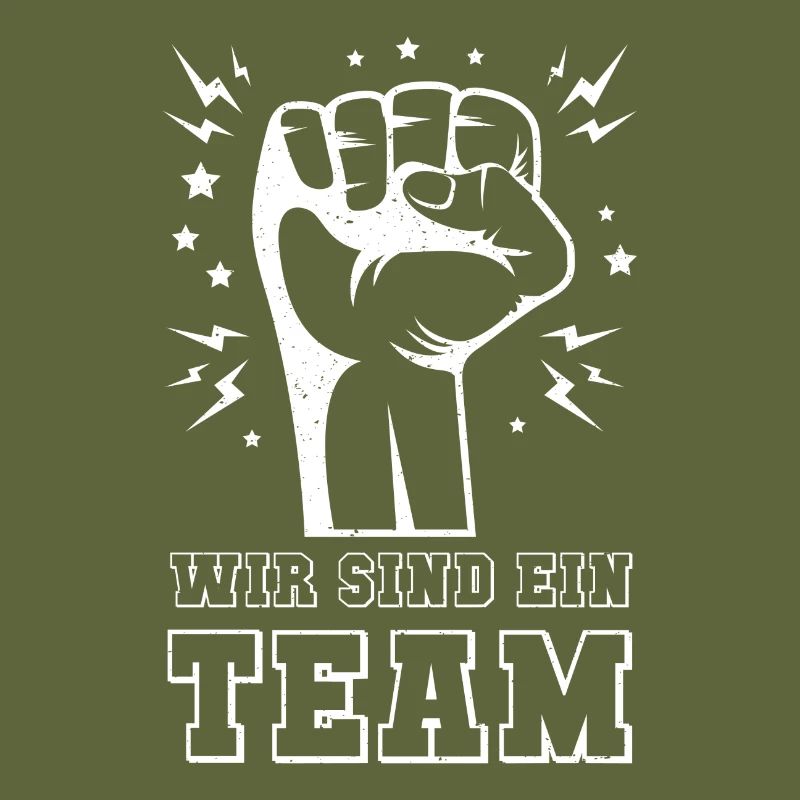 Wir sind ein Team Motivation Spruch Geschenk