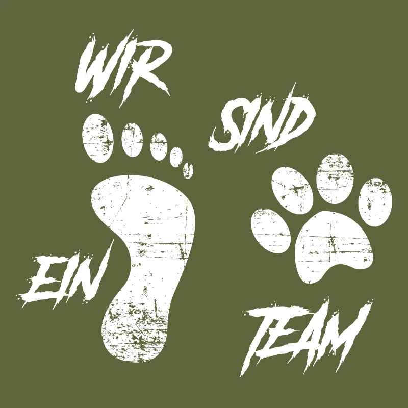 Hunde Spruch wir sind ein Team Geschenk