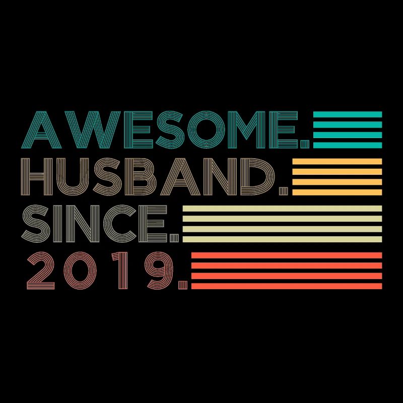 Awesome Husband since 2019 Geschenk