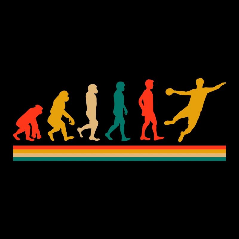 Handball Handballer Evolution Geschenk