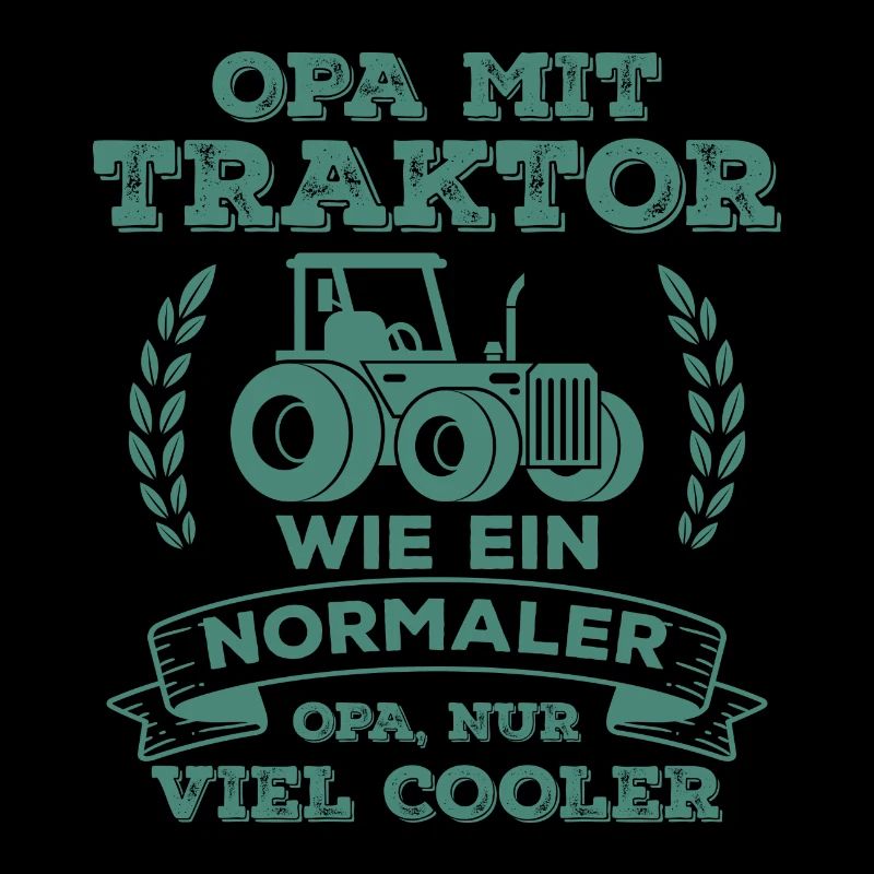 Opa mit Traktor Bauer Landwirt Geschenk