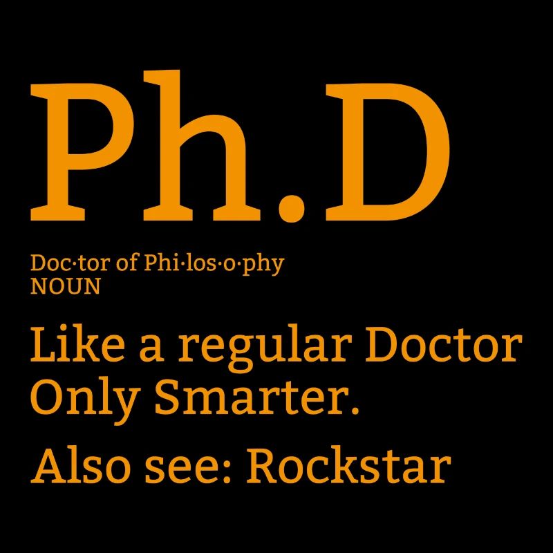 Phd Doktor Student Uni Spruch Geschenk