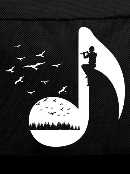 Birds Retro Flute Player