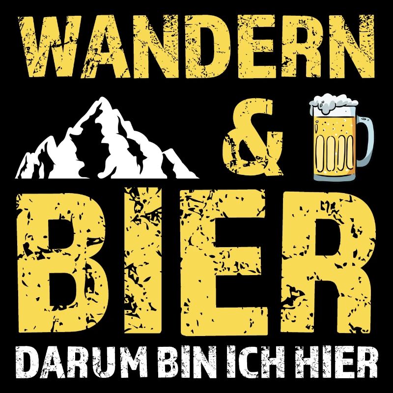 Wandern Bier Berg Geschenk