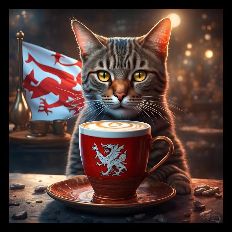 Welsh Coffee Cat