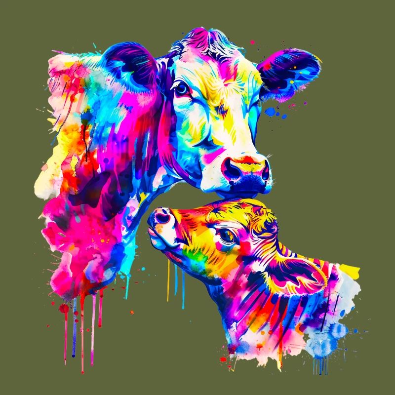 Kuh mit Kalb