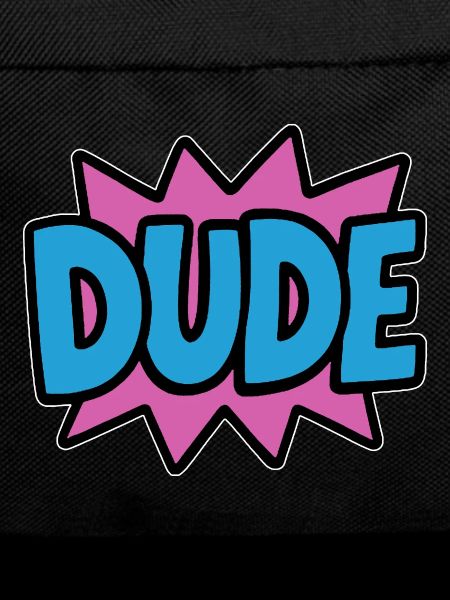Dude Lettering Retro Bro Brother