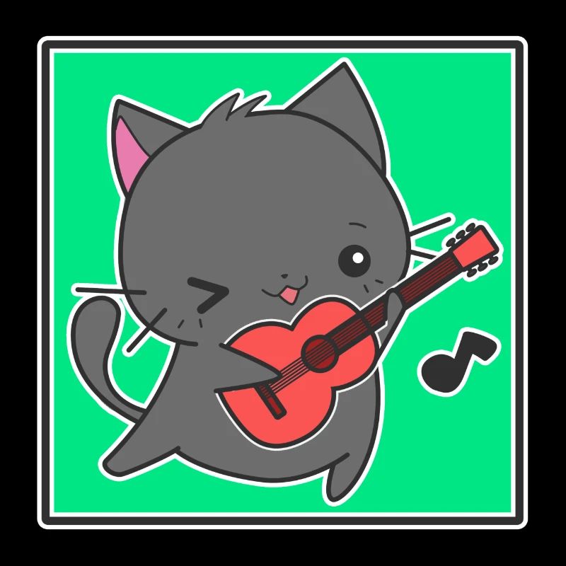 Gitarrist Katze