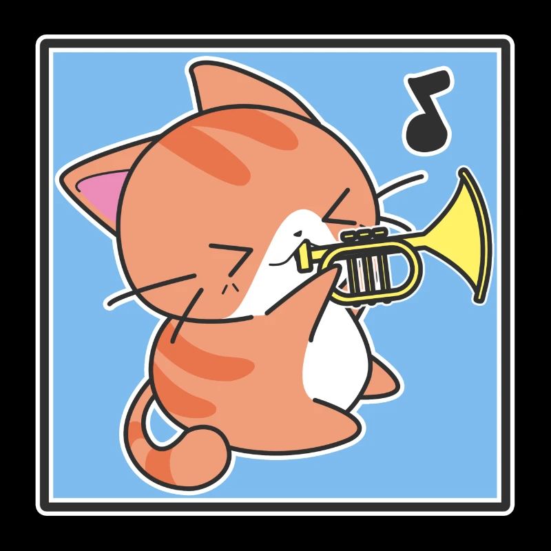 Trumpeter cat