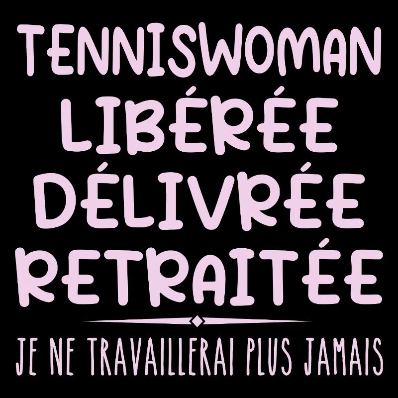 Tennisfrau feiert ihren Ruhestand mit Humor Geschenk