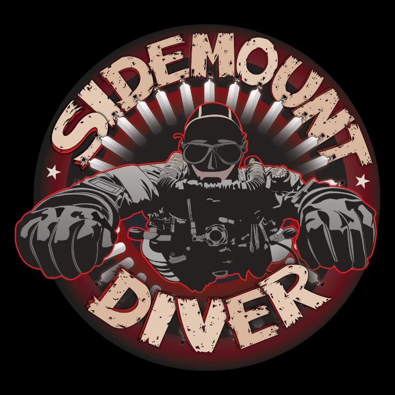 Sidemount Taucher Geschenk Technisches Tauchen