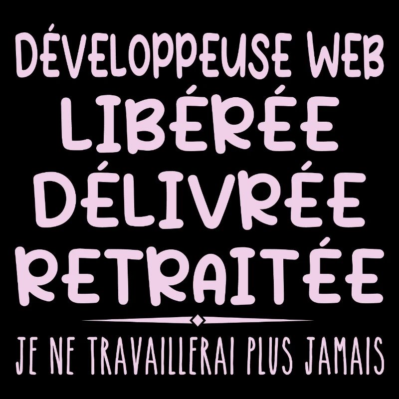 Développeuse web célèbre sa retraite avec humour