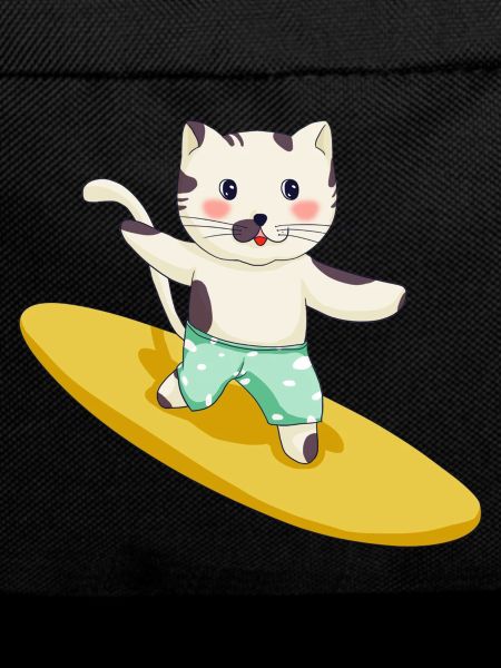 Funny Surf Cat