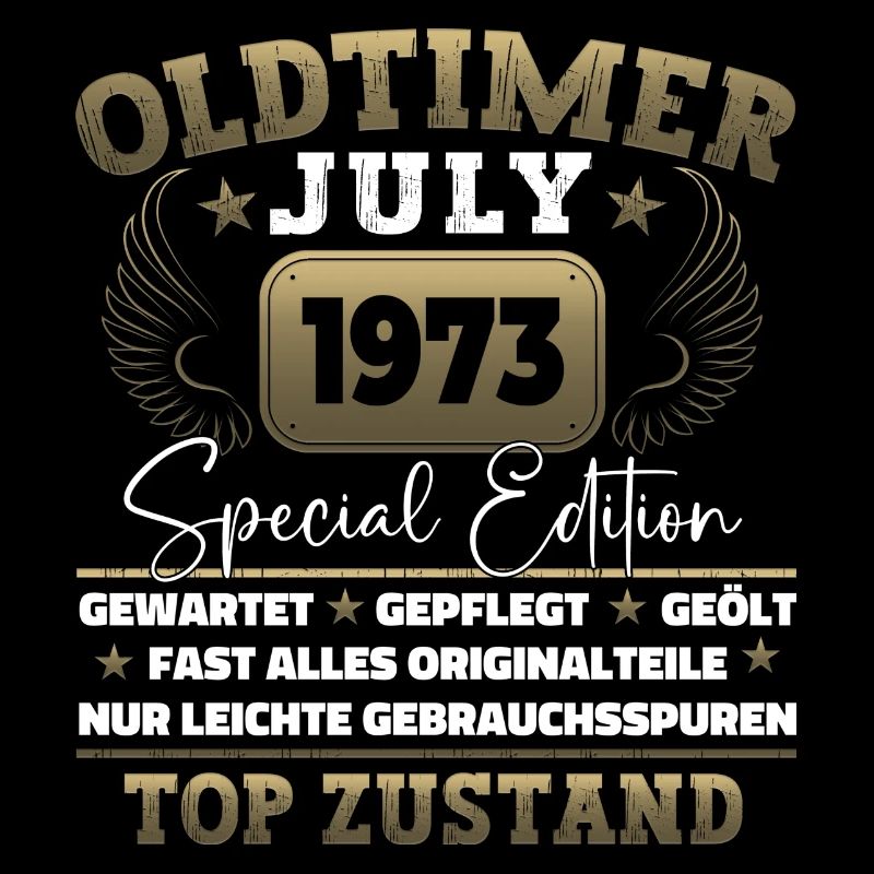 Oldtimer Juli 1973 49. Geburtstag Geschenk Herren