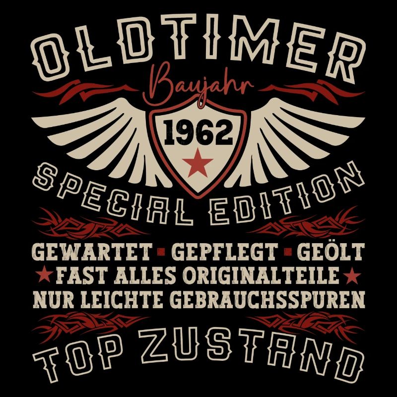 Oldtimer Jahrgang 1962 60. Geburtstag Geschenk Fun