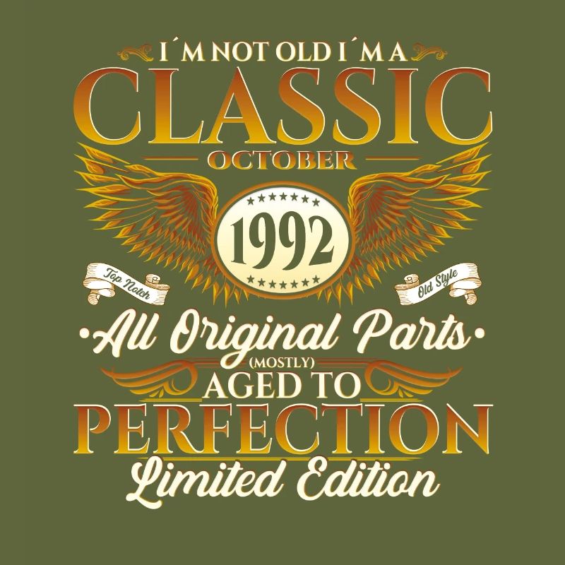 Classic October 1992 30th Birthday Gift