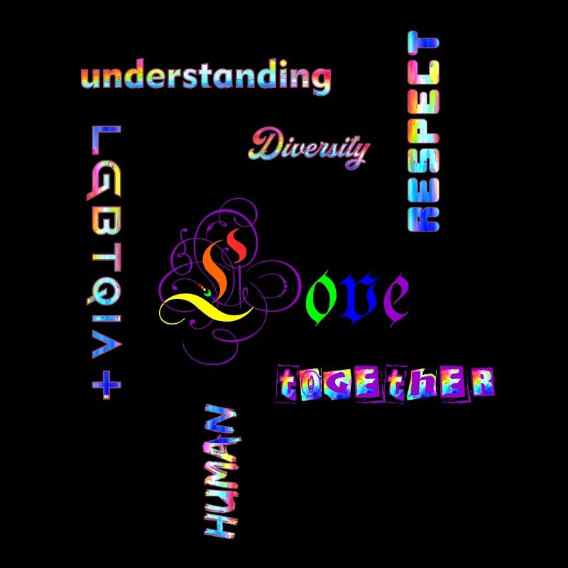 LGBTQIA - Statement Regenbogenfarben