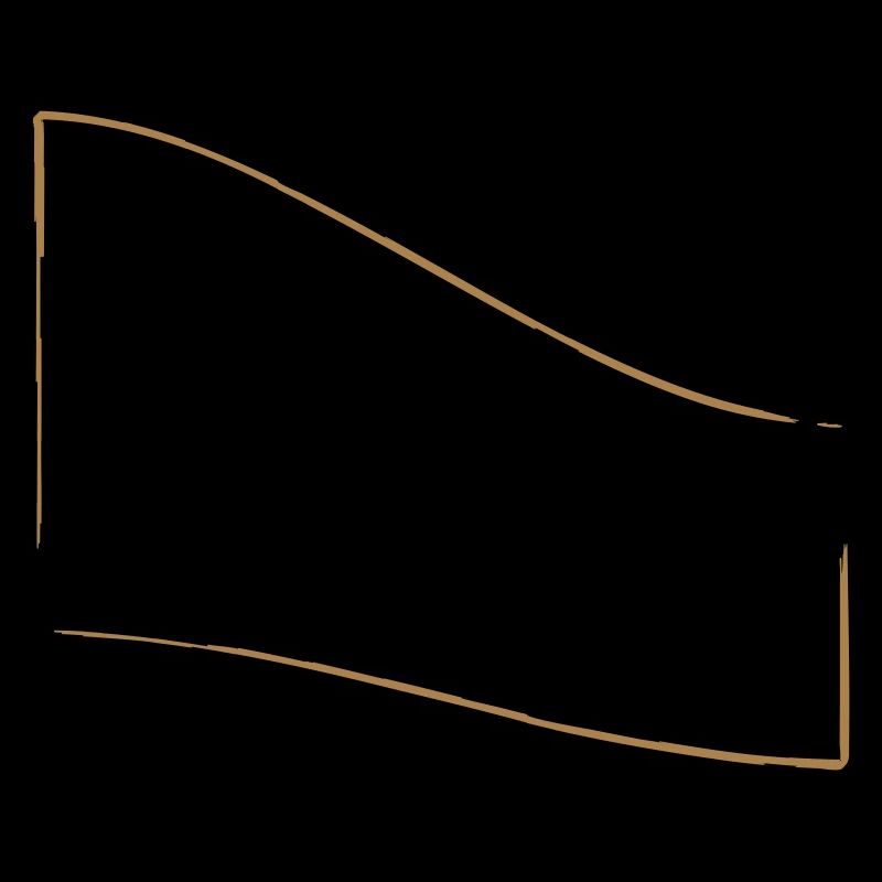 openFrame bent downwards | Vectorgraphic