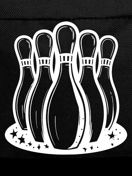 Bowling Pins Cartoon Style