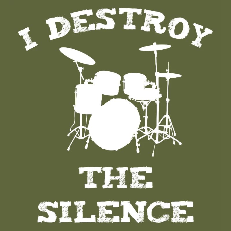 Un batteur rock avec une déclaration